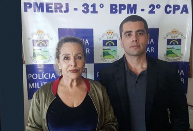 O mÃ©dico e a mÃ£e, Maria de FÃ¡tima, foram presos na tarde desta quinta-feira (Foto: DivulgaÃ§Ã£o/Policia Militar/RJ)