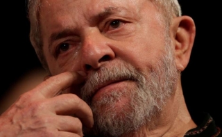 O ex-presidente Luiz InÃ¡cio Lula da Silva durante evento no Rio de Janeiro (Foto: Reuters)