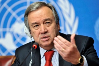 SecretÃ¡rio-geral da ONU, AntÃ³nio Guterres (Foto: ONU/Jean-Marc FerrÃ©)