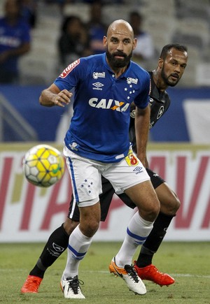 Bruno Rodrigo fez o gol do Cruzeiro, no MineirÃ£o  (Foto: Washington Alves/Lightpress)