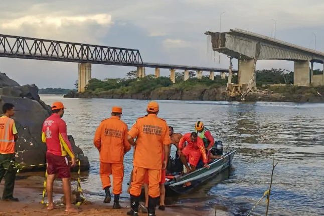 Ponte entre Tocantins e Maranhão desaba; uma morte é confirmada