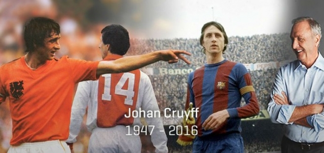 Johan Cruyff morre aos 68 anos, apÃ³s lutar contra o cÃ¢ncer (Foto: ReproduÃ§Ã£o)