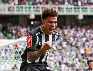 JÃºnior Urso comemora seu primeiro gol com a camisa do Galo (Foto: Bruno Cantini / AtlÃ©tico-MG)