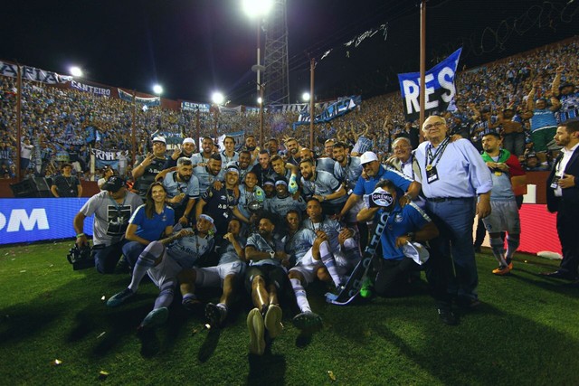 Atual campeÃ£o da Libertadores, GrÃªmio venceu a final de 2017 em dois jogos (Foto: Lucas Uebel/GrÃªmio F.B.P.A.)