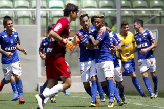Rafael Silva foi decisivo e marcou o gol da vitÃƒÂ³ria celeste (Washington Alves/Light Press)