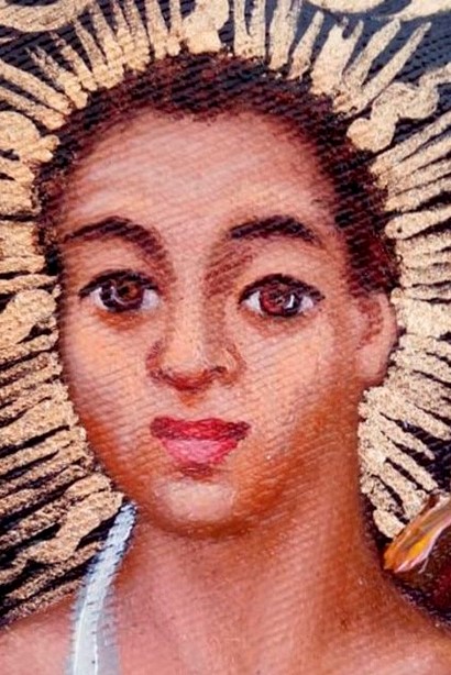 O artista plastico Miguel Galindo criou imagem sacra de Tibira do Maranhao