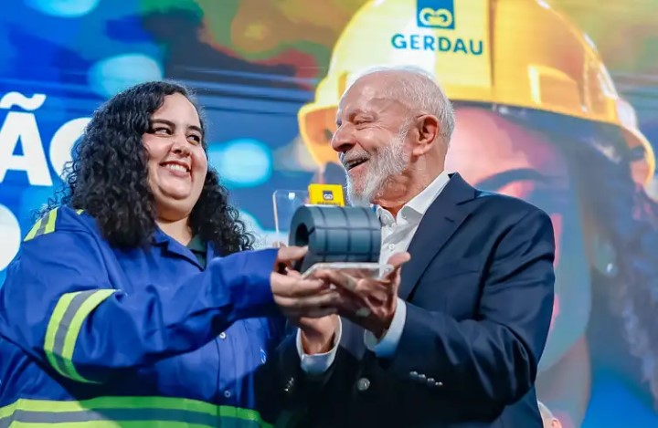 presidente Lula em evento da Gerdau 