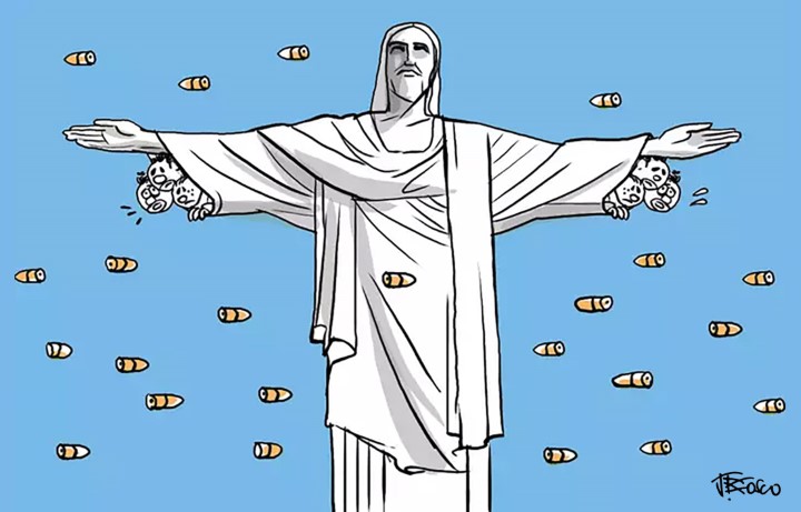 ilustração do Cristo Redentor de J.Bosco