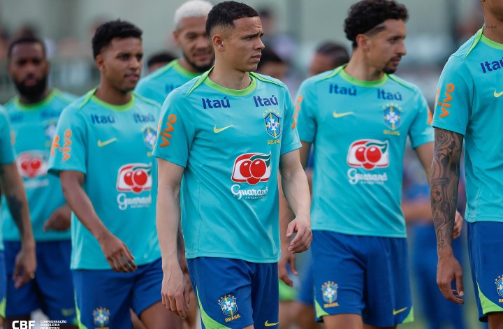 treino da selecao brasileira