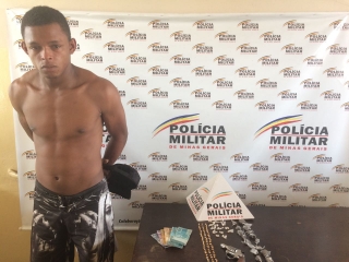 Bruno foi preso em flagrante (Foto: DivulgaÃ§Ã£o/PMMG)