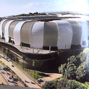 Foto do projeto do estÃ¡dio do AtlÃ©tico-MG (Foto: ReproduÃ§Ã£o/Twitter)