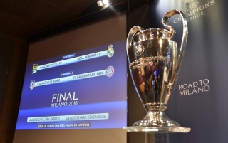 Sorteio define os cruzamentos das semifinais da Champions League (Foto: Fabrice Coffrini/AFP)