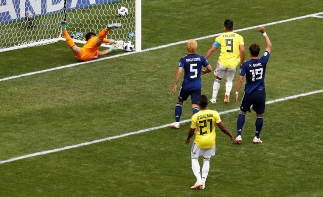 Quintero marcou o gol da ColÃƒÂ´mbia, mas nÃƒÂ£o evitou a derrota diante do JapÃƒÂ£o (Foto: Damir Sagolj/Reuters)