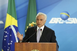 O presidente Michel Temer participa do lanÃƒÆ’Ã‚Â§amento do Documento Nacional de IdentificaÃƒÆ’Ã‚Â§ÃƒÆ’Ã‚Â£o (digital e biomÃƒÆ’Ã‚Â©trico), no PalÃƒÆ’Ã‚Â¡cio do Planalto (Foto: Marcelo Camargo/AgÃƒÆ’Ã‚Âªncia Brasil)