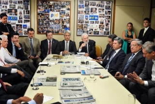   LÃ­deres partidÃ¡rios se reuniram com o presidente da ComissÃ£o Especial do Impeachment, deputado RogÃ©rio Rosso, para debater roteiro de trabalho (Foto: Antonio Cruz/AgÃªncia Brasil)