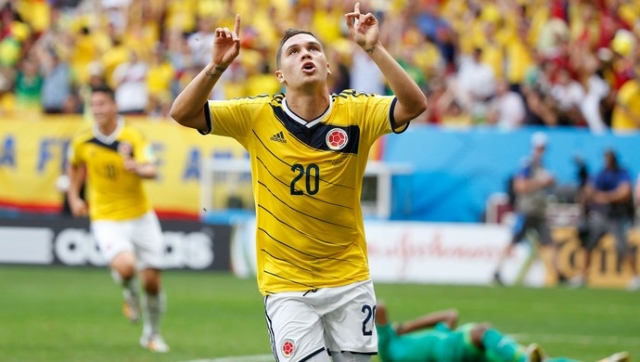 No ano passado, Quintero disputou a Copa do Mundo no Brasil, e fez um gol contra a Costa do Marfim (Foto: Getty Images)
