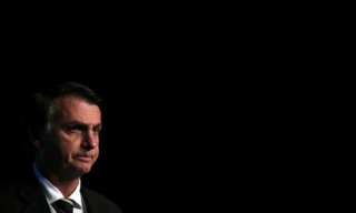 Candidato do PSL Ã  PresidÃªncia, Jair Bolsonaro, durante evento em SÃ£o Paulo (Foto: Paulo Whitaker/Reuters)