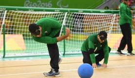 O goalball nÃ£o Ã© uma adaptaÃ§Ã£o de esportes olÃ­mpicos, ele foi criado em 1946 para reabilitaÃ§Ã£o de veteranos de guerra (Foto: Tomaz Silva/AgÃªncia Brasil)