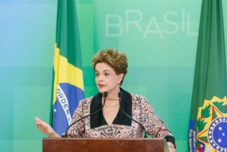 A  presidenta  Dilma  Rousseff  disse,  em  entrevista  a  correspondentes   estrangeiros,  que  sÃ£o  legais  as operaÃ§Ãµes contÃ¡beis que embasaram o pedido de impeachment contra ela (Foto: Roberto Stuckert Filho/PR)