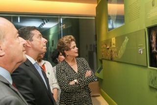 Presidenta Dilma Rousseff visita instalaÃ§Ãµes do Museu de Congonhas (Foto: Roberto Stuckert Filho/PR)