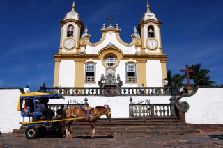 A Matriz de Santo AntÃ´nio, em Tiradentes (Foto: LÃºcia Sebe/Imprensa MG)