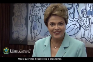 Presidenta Dilma Rousseff em mensagem gravada para as redes sociais (Foto: ReproduÃ§Ã£o/PalÃ¡cio do Planalto)