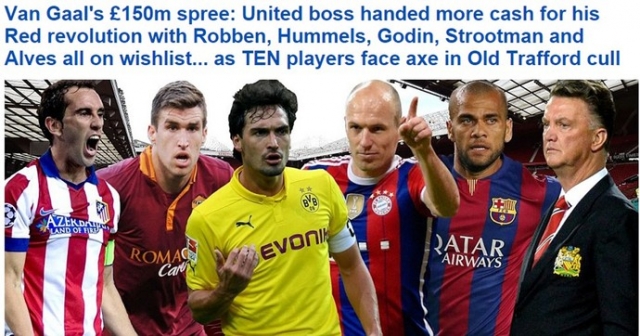 Daniel Alves estaria no pacote de reforÃ§os do United (Foto: ReproduÃ§Ã£o / Daily Mail)