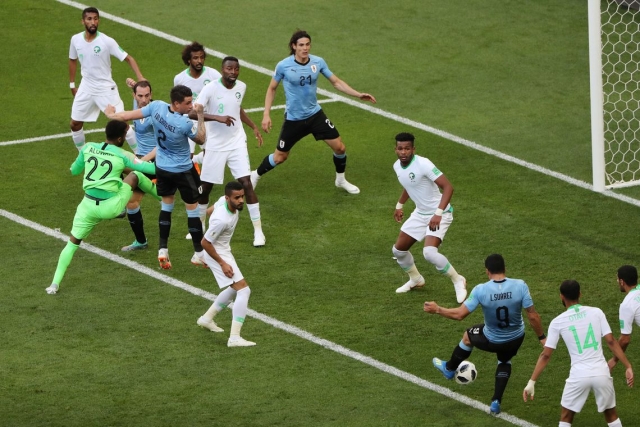 Copa 2018, Uruguai e ArÃ¡bia Saudita, Gol REUTERS/Marcos Brindicci/Marcos Brindicci/Reuters/Direitos reservados