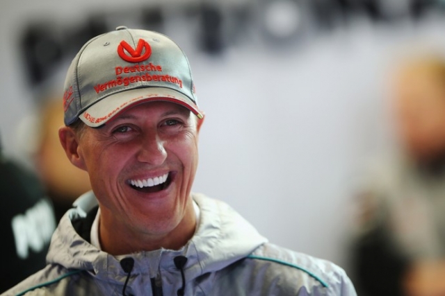 Schumacher, na Mercedes, em 2012, em sua Ãºltima temporada na FÃ³rmula 1 (Foto: Getty Images)