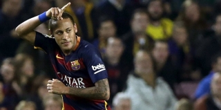Na Ãºltima partida do Barcelona, Neymar marcou quatro gols (Foto: EFE)
