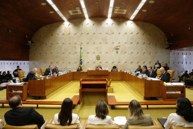 SessÃ£o do Supremo Tribunal Federal (STF) para julgamento sobre a restriÃ§Ã£o ao foro privilegiado.  Antonio Cruz/AgÃªncia Brasil