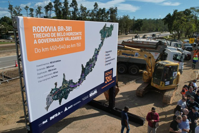 Concessão da BR-381/MG tem início com obras e investimentos para melhoria da rodovia