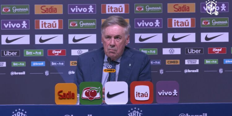 Ancelotti convoca Seleção para amistosos contra França e Croácia